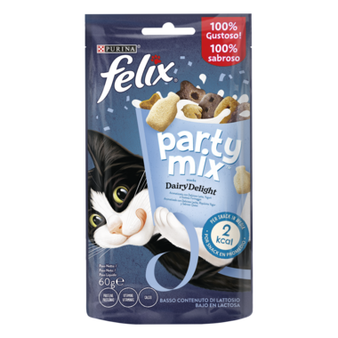Recompense pisici FELIX PARTY MIX Dairy Delight cu Lapte Iaurt si Branza