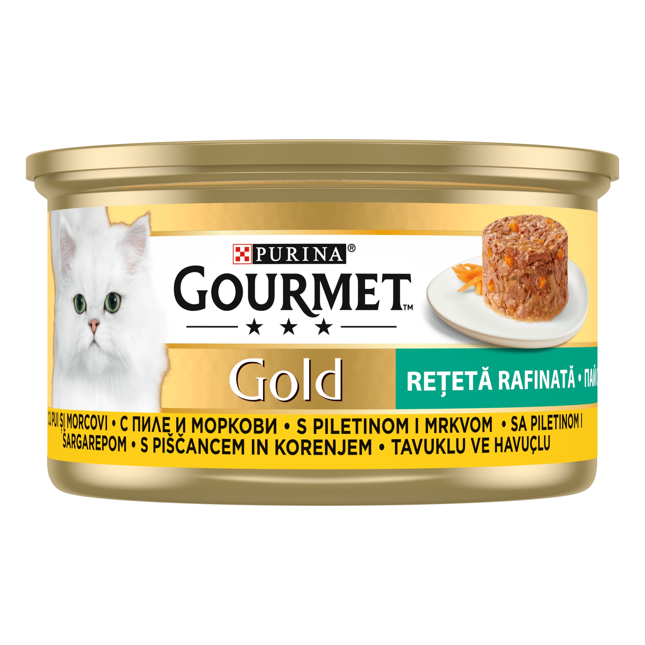 GOURMET® GOLD Savoury Cake - pui si morcov, hrana pisici | Purina RO