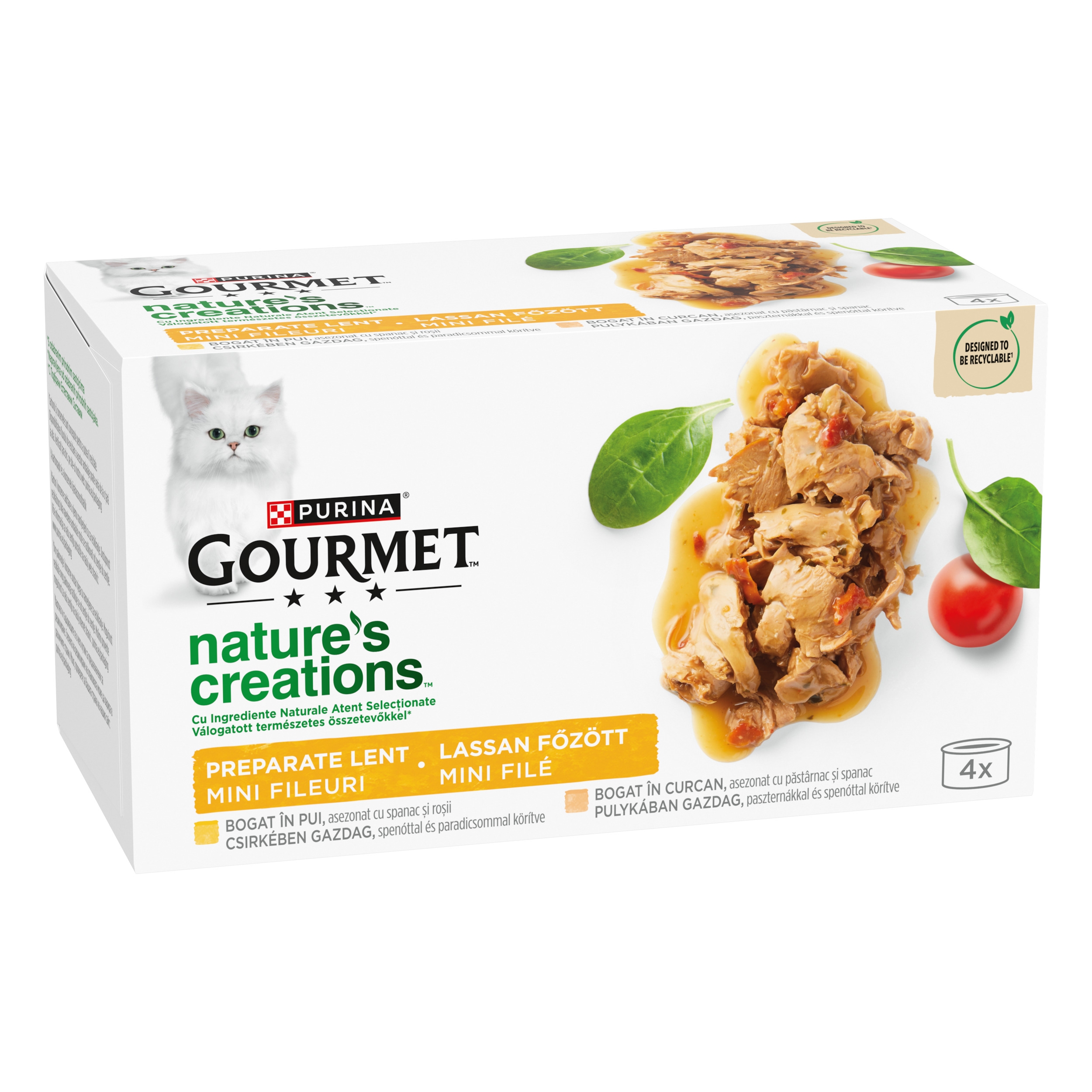 GOURMET® Nature's Creations, Pui, Curcan, hrana pisici | Purina RO