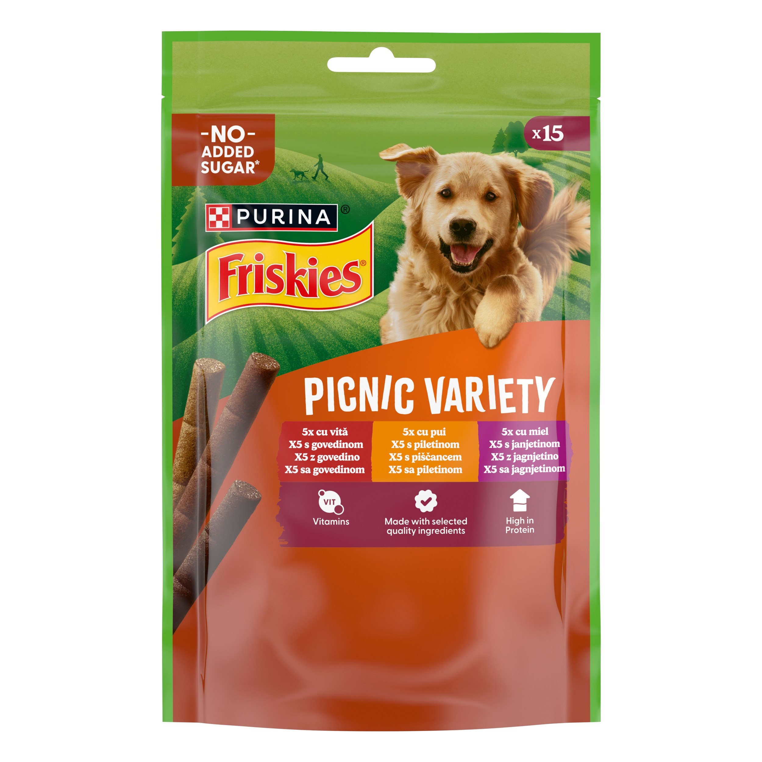 FRISKIES® Picnic Variety, hrana uscata, recompense caini | Purina RO