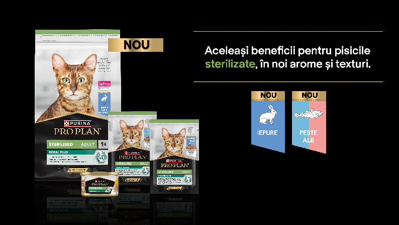 Purina PRO PLAN - hrana uscata pentru pisici sterilizate