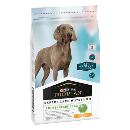 PURINA PRO PLAN EXPERT CARE NUTRITION Light / Sterilised Toate Taliile Pui hrana uscata caini