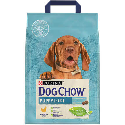 DOG CHOW PUPPY Talie Medie cu Pui 2.5 kg