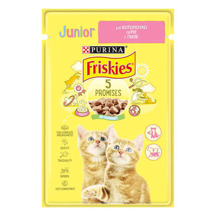 FRISKIES Junior cu Pui in Sos 85 g