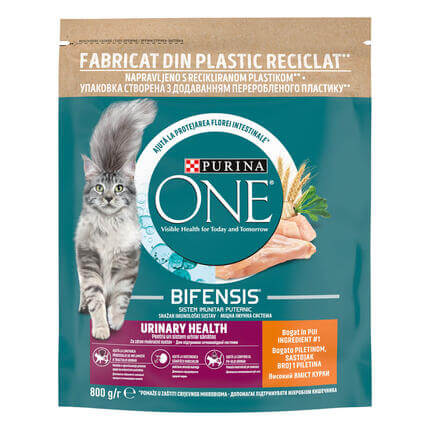 PURINA ONE® URINARY CARE, Cu conținut bogat în Pui și Grâu, hrană uscată pentru pisici