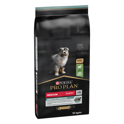 PURINA PRO PLAN PUPPY Sensitive Digestion hrana uscata caini Talie Medie bogat in miel
