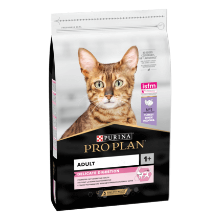 ​PURINA PRO PLAN ADULT Delicate Digestion bogat in curcan hrana uscata pisici