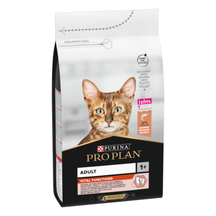 PURINA PRO PLAN ADULT Vital Functions bogat in somon hrana uscata pisici