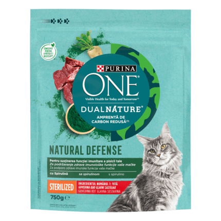PURINA ONE DualNature Sterilized cu Vita, hrana uscata pisici sterilizate