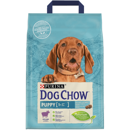 DOG CHOW PUPPY Talie Medie cu Miel 