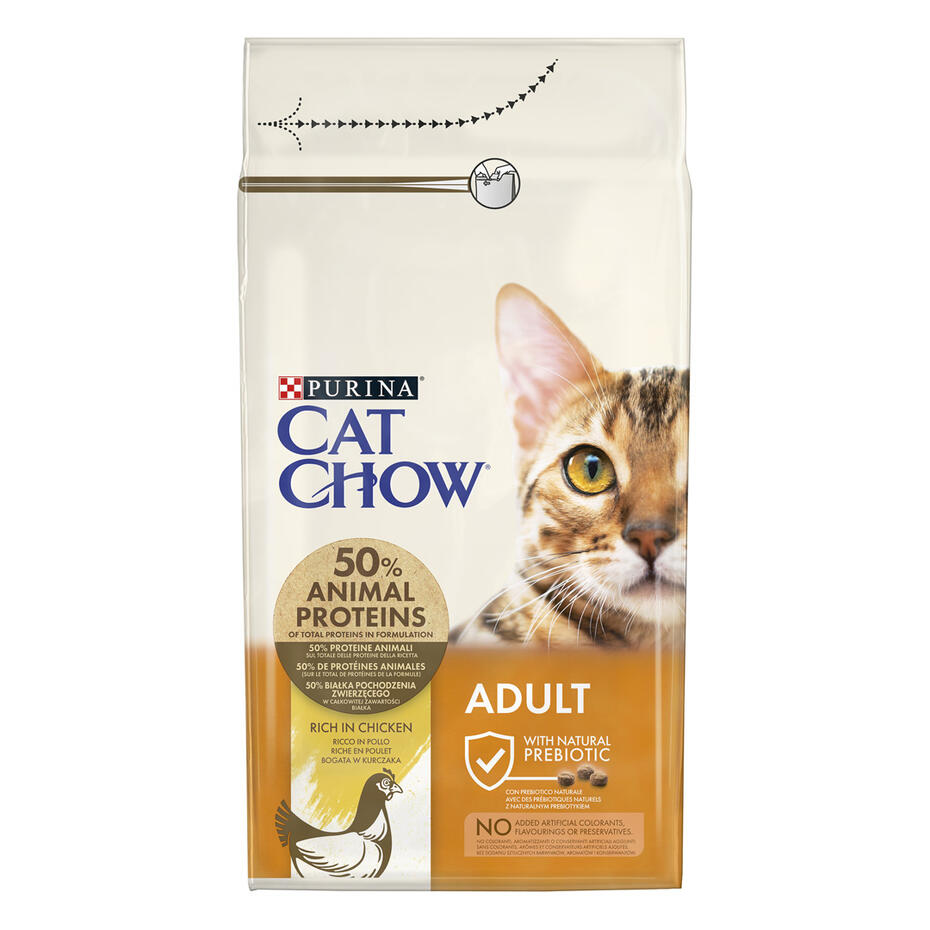 CAT CHOW ADULT, Pui, hrana uscata pisici