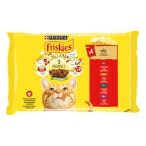 Friskies Pisica hrana umeda pisici cu Vita Pui Rata Miel 4x85g