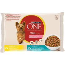 PURINA ONE® MINI Weight Control, Pachet Mixat, hrană umedă pentru câini