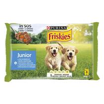 FRISKIES Junior cu Pui si Morcovi in Sos 4x100g