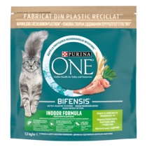 PURINA ONE® INDOOR, Cu conținut bogat în Curcan și Cereale Integrale, hrană uscată pentru pisici