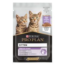 PURINA® PRO PLAN® Kitten HEALTHY START cu curcan în sos, hrană umedă completă pentru puii de pisică