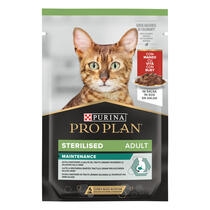 PURINA® PRO PLAN® Adult STERILISED MAINTENANCE, cu Vită în sos, hrană umedă pentru pisici adulte sterilizate