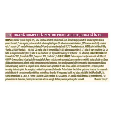 CAT CHOW Urinary Tract Health Tract urinar sanatos cu Pui hrana uscata pisici