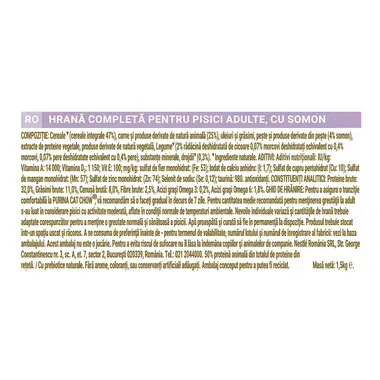 CAT CHOW Sensitive cu Somon hrana uscata pisici