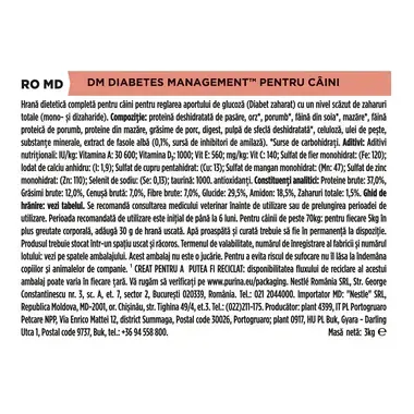 PURINA PRO PLAN diete veterinare_DM diabet