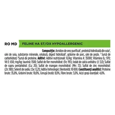 PURINA PRO PLAN VETERINARY DIETS HA St/Ox Hypoallergenic hrana uscata pisici