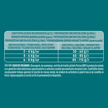 PURINA ONE® URINARY CARE, Cu conținut bogat în Pui și Grâu, hrană uscată pentru pisici