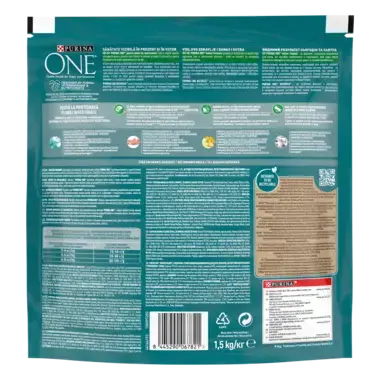 PURINA ONE® INDOOR, Cu conținut bogat în Curcan și Cereale Integrale, hrană uscată pentru pisici