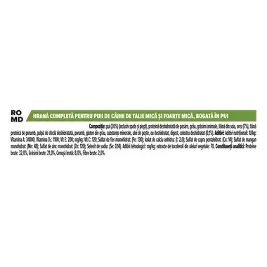 PURINA PRO PLAN PUPPY Healthy Start hrana uscata caini Talie Mica si Foarte Mica bogat in pui