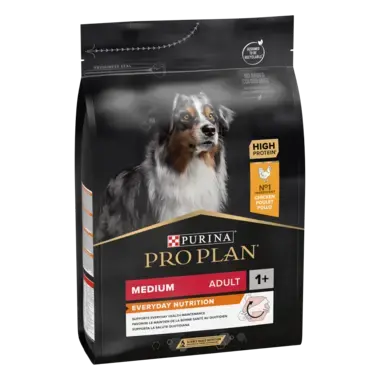 PURINA PRO PLAN ADULT Everyday Nutrition hrana uscata caini Talie Medie bogat in pui
