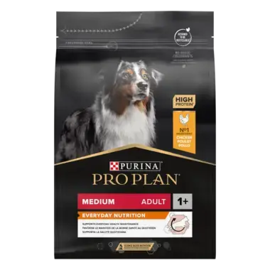 PURINA PRO PLAN ADULT Everyday Nutrition hrana uscata caini Talie Medie bogat in pui