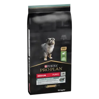 PURINA PRO PLAN PUPPY Sensitive Digestion hrana uscata caini Talie Medie bogat in miel
