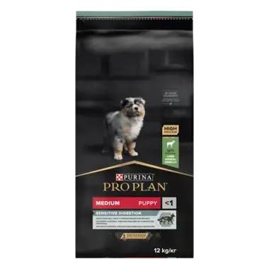 PURINA PRO PLAN PUPPY Sensitive Digestion hrana uscata caini Talie Medie bogat in miel