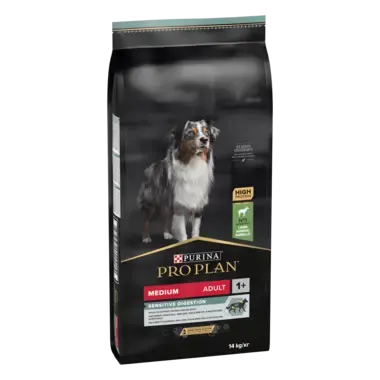 PURINA PRO PLAN ADULT Sensitive Digestion hrana uscata caini Talie Medie bogat in miel