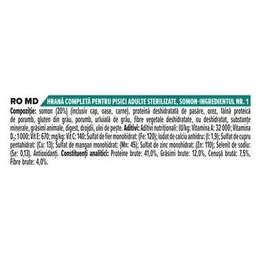 PURINA PRO PLAN Sterilised Adult 1+ RENAL PLUS bogat in somon hrana uscata pisici
