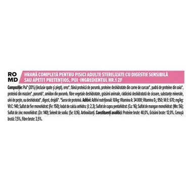 PURINA PRO PLAN STERILISED Sensitive Digestion bogat in pui hrana uscata pisici