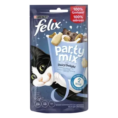 Recompense pisici FELIX PARTY MIX Dairy Delight cu Lapte Iaurt si Branza