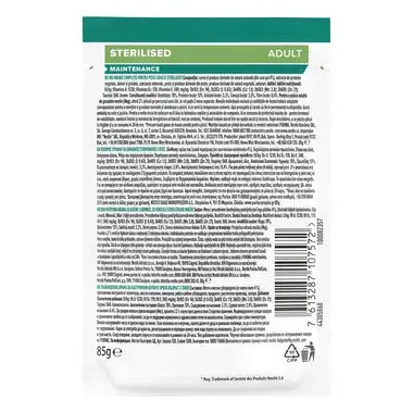 PURINA® PRO PLAN® Adult STERILISED MAINTENANCE cu Pui în sos, hrana umedă pentru pisici adulte sterilizate