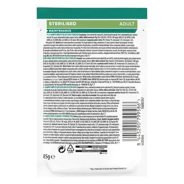 PURINA® PRO PLAN® Adult STERILISED MAINTENANCE, cu Vită în sos, hrană umedă pentru pisici adulte sterilizate