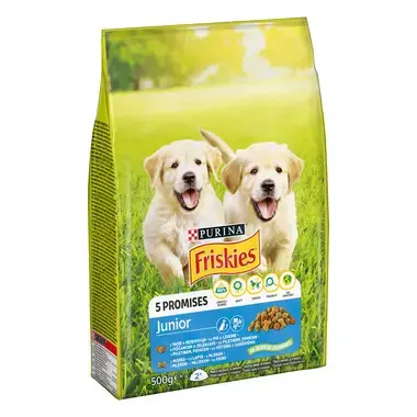 frisKIES JUNIOR, cu pui, legume și lapte, hrană uscată pentru câini2
