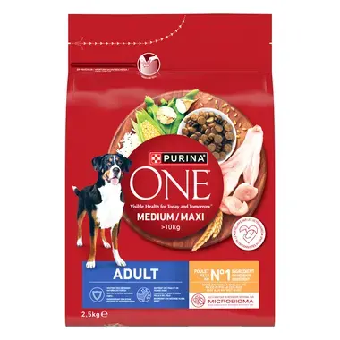 Hrana uscata pentru caini, PURINA ONE® MEDIUM/MAXI Adult cu Pui si Orez.