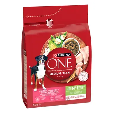 Purina iti ofera hrana uscata pentru caini cu gust de vita.