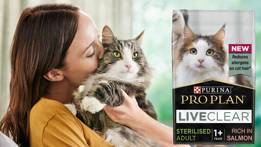 Purina Pro Plan Liveclear pisici care te ajuta sa gestionezi alergenii in cazul pisicilor	