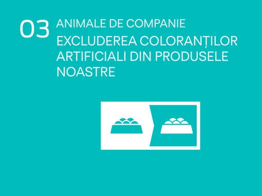 icon animale de companie excluderea colorantilor artificiali din produsele noastre	