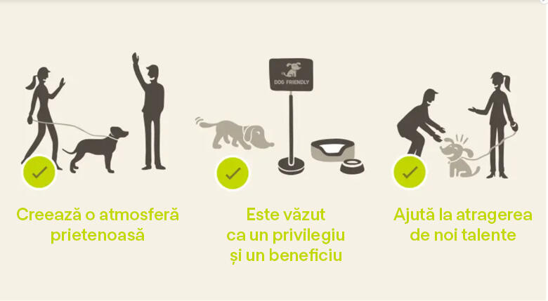 Animale de companie la locul de munca infografic Animale de companie la locul de muncă infografic